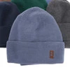 Komplet podzimní/jarní chlapecký: čepice a tunel modrý 100% extrafine merino vlna Bruce