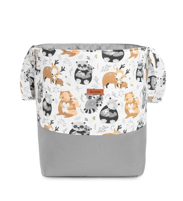 Koš na hračky Sensillo Raccoons Grey
