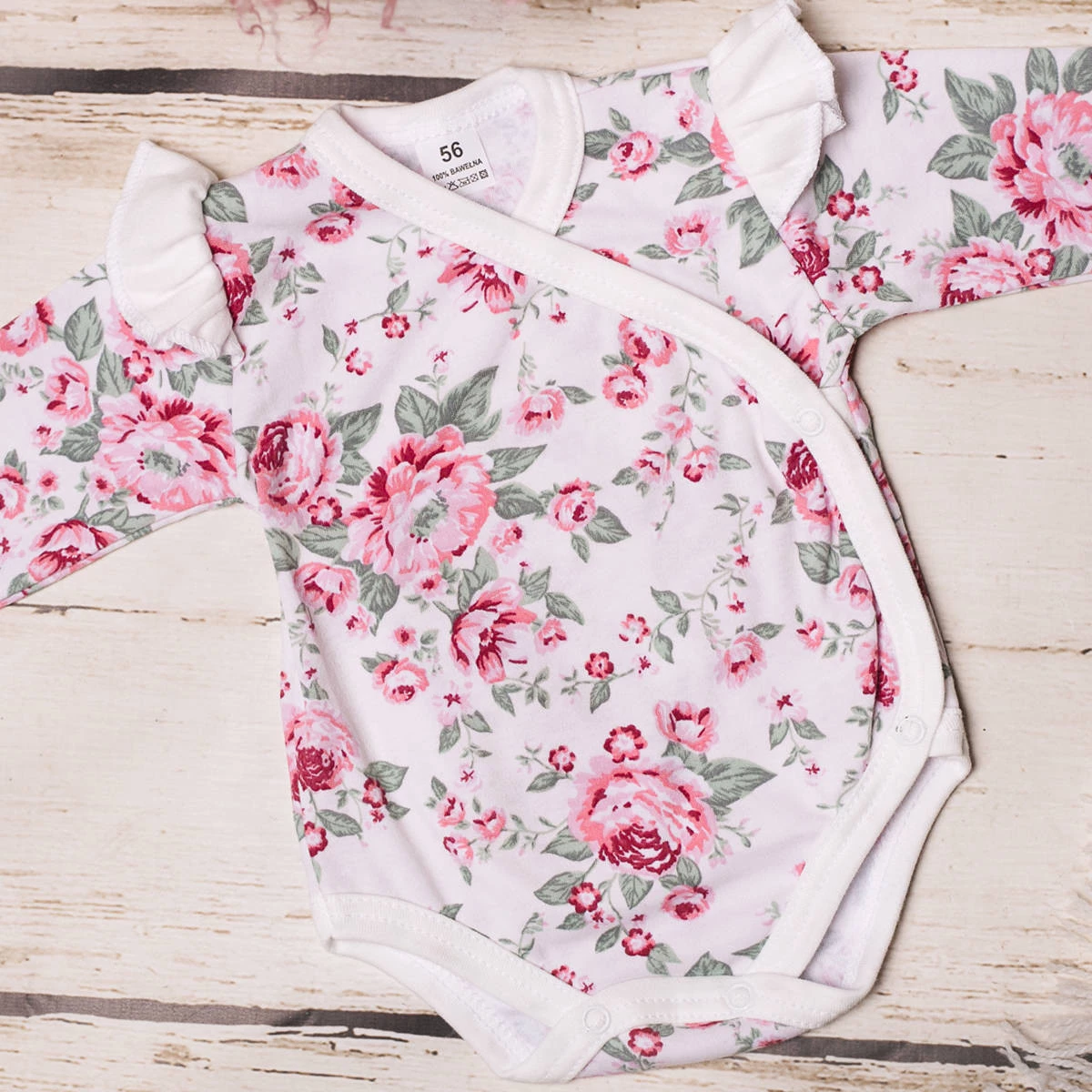 Obálkové kojenecké body - Nela s volánkem