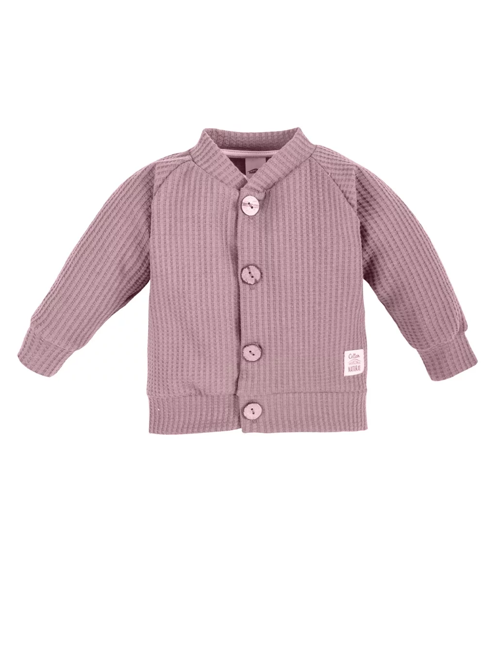 Dětská mikina Natural Waffel - růžová