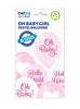 Oh Baby Girl pastelové balónky - dívka