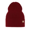 Dámská jarní/zimní čepice bordó 100% extra fine merino vlněná Sophie