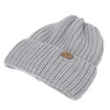 Dámská zimní čepice, šedá, 100% merino vlněná, Lano