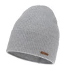 Dámská podzimní/zimní čepice, šedá, 100% merino vlněná, Flerra