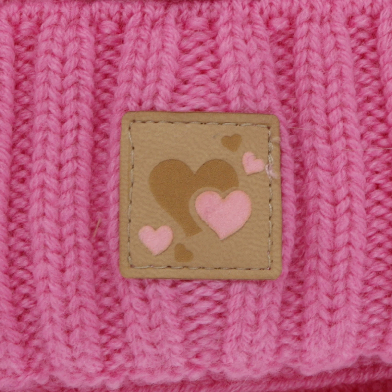 Dívčí čepice a nákrčník, zimní set, růžový, 100% merino vlna, podšitý vlněným polarem, Ronia