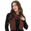 Šála zimní dámská, hnědá, 100% merino vlněná, Jessica