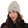 Dámská jarní/zimní čepice béžová 100% extra fine merino vlněná Sophie