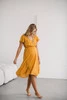 Lovely Dress Midi těhotenské a kojící šaty, krátké rukávy, tmavě modré s drobnými kytičkami