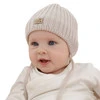 Chlapecká zimní čepice, béžová, zavazovací, 100% merino vlněná, podšitá polárním merino rounem, Buno