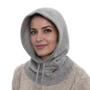 Dámská zimní kukla šedá vlněná merino Elizabeth