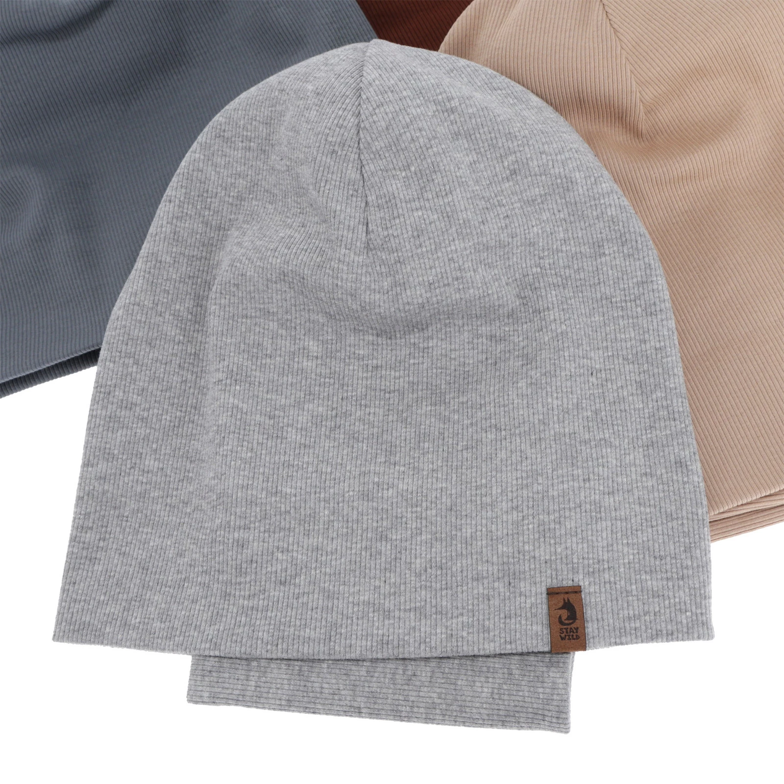 Komplet podzimní, jarní chlapecký: čepice a tunel, šedý, Amalfi