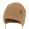Chlapecká zimní čepice, zavazovací, s merino vlnou, camel, Puser