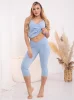 Těhotenské legíny Rybaczki Gaja - Baby Blue