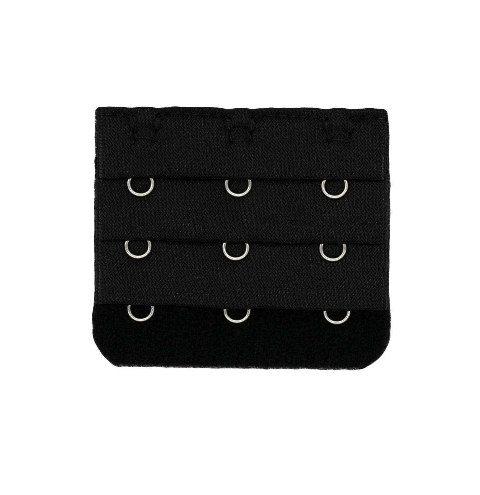 3-řadá prodlužovací trubka podprsenky černá